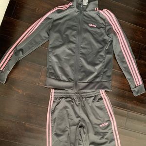 Adidas 3 stripes Track pants and jacket